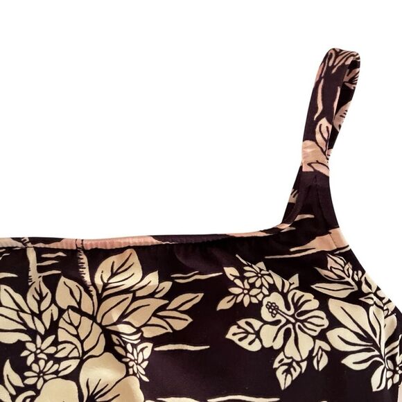 Vintage Leilani Hawaiian Print One Piece Swimsuit - Picture 6 of 7
